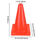 TheLAShop 18" Traffic Safety Cones 6Pcs Fluorescent Red Image