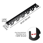 TheLAShop Roll Storage Holder for Vinyl Wrap, Gift Paper Rolls Wall-Mount Image