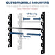 TheLAShop Roll Storage Holder for Vinyl Wrap, Gift Paper Rolls Wall-Mount Image