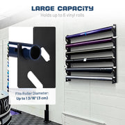 TheLAShop Roll Storage Holder for Vinyl Wrap, Gift Paper Rolls Wall-Mount Image
