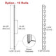 TheLAShop Roll Storage Holder for Vinyl Wrap, Gift Paper Rolls Wall-Mount Image