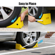TheLAShop 24-32 in. Tire Wheel Chock (Pair), 33,000lbs Load Capacity Image