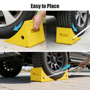TheLAShop 35 in. Tire Wheel Chock (Pair), 66,000lbs Load Capacity Image