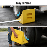 TheLAShop 58 in. Tire Wheel Chock, 198.4 Tons Load Capacity Image
