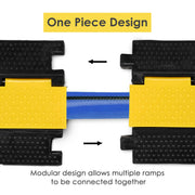 TheLAShop 1-channel Warehouse Cable Protector Ramp Traffic Cover 2" Cables Image