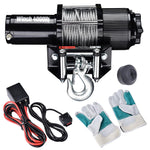 TheLAShop 12 Volt 4000 lbs Car Truck Corded Remote Electric Winch