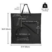 TheLAShop 36" Spin Wheel Protective Padded Carry Backpack with Pockets Image