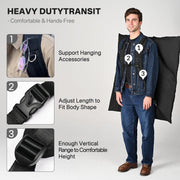TheLAShop 36" Spin Wheel Protective Padded Carry Backpack with Pockets Image