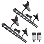 TheLAShop 12W 19in. Clamp Light Fixture for Rollup Retractable Banner Stands 2 Packs