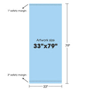 TheLAShop Custom Retractable Banner Stand (Rollup Signs 33"x79") Image