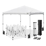 TheLAShop 10x10 Pop Up Canopy Art Fair Booth w Rolling Bag, Optional Sidewalls Image