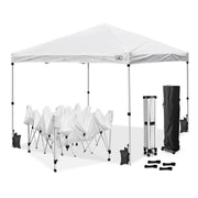 TheLAShop 10x10 Pop Up Canopy Art Fair Booth w Rolling Bag, Optional Sidewalls, Rolling Bag Image