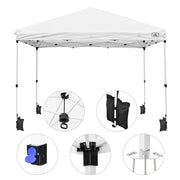 TheLAShop 10x10 Pop Up Canopy Art Fair Booth w Rolling Bag, Optional Sidewalls Image