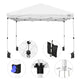 TheLAShop 10x10 Pop Up Canopy Art Fair Booth w Rolling Bag, Optional Sidewalls Image
