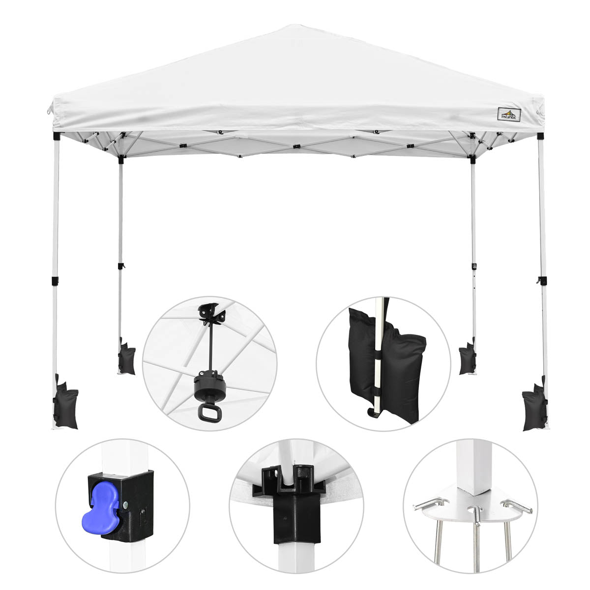 pop up shop tent TheLAShop 10x10 Pop Up Canopy Art Fair Booth w Rolling Bag, Optional S