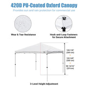 TheLAShop 10x10 Pop Up Canopy Art Fair Booth w Rolling Bag, Optional Sidewalls Image