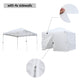 TheLAShop 10x10 Pop Up Canopy Art Fair Booth w Rolling Bag, Optional Sidewalls Image