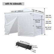 TheLAShop 10x10 Pop Up Canopy Art Fair Booth w Rolling Bag, Optional Sidewalls Image