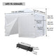 TheLAShop 10x10 Pop Up Canopy Art Fair Booth w Rolling Bag, Optional Sidewalls Image