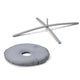 TheLAShop 10ct. Feather Flag Weighted Base for Advertising, Open House Flags Image