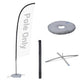 TheLAShop 10ct. Feather Flag Pole - Choose Height, Spike & Base, 10.3ft Pole+Base Image