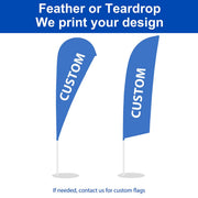 TheLAShop 10ct. Feather Flag Pole - Choose Height, Spike & Base Image