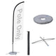 TheLAShop 10ct. Feather Flag Pole - Choose Height, Spike & Base, 8.2ft Pole+Base Image
