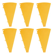TheLAShop Custom Modular Prize Wheel Pieces - Plate, Center, Pegs Options, Yellow Plates 6ct/pk Image