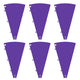 TheLAShop Custom Modular Prize Wheel Pieces - Plate, Center, Pegs Options, Purple Plates 6ct/pk Image
