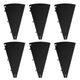 TheLAShop Custom Modular Prize Wheel Pieces - Plate, Center, Pegs Options, Black Plates 6ct/pk Image