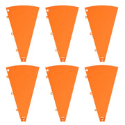 TheLAShop Custom Modular Prize Wheel Pieces - Plate, Center, Pegs Options, Orange Plates 6ct/pk Image
