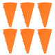 TheLAShop Custom Modular Prize Wheel Pieces - Plate, Center, Pegs Options, Orange Plates 6ct/pk Image