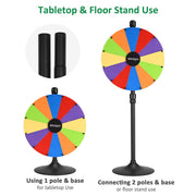 TheLAShop Heavy Duty Round Base Stand for Prize Wheel Image