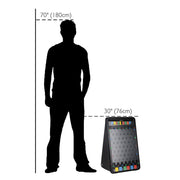 TheLAShop Plinko Board Prize Drop Carnival Game Board 25" - 41" Size Options, 30in with Light Image