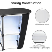 TheLAShop 51"x15"x31" Pop Up Podium Trade Show Exhibit Event Counter Image