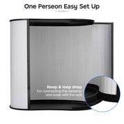 TheLAShop 32"x16"x37" Portable Trade Show Podium Counter Demo Table Black Image