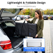 TheLAShop 32"x16"x37" Portable Trade Show Podium Counter Demo Table Black Image