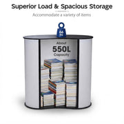 TheLAShop 32"x16"x37" Portable Trade Show Podium Counter Demo Table Black Image