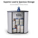 TheLAShop 32"x16"x37" Portable Trade Show Podium Counter Demo Table Black Image