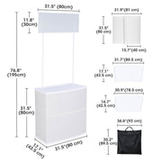 TheLAShop Trade Show Portable Promotional Counter Table Booth Display Image