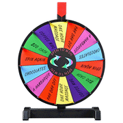WinSpin 12" Prize Wheel Tabletop & Wall Mount Colorful Dry Erase