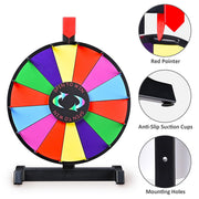 TheLAShop 12" Prize Wheel Tabletop Colorful Dry Erase Image