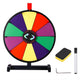 TheLAShop 15 inch Prize Wheel Tabletop Dry Erase, Dark Rainbow Image