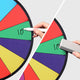 TheLAShop 24" Tabletop Dry Erase Spinning Prize Wheel - Custom Options, Classic(14-Slot) Image