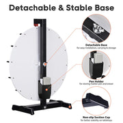 TheLAShop 24" Tabletop Dry Erase Spinning Prize Wheel - Custom Options Image