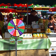 TheLAShop 24" Trade Show Prize Wheel with 8.5x11 Acrylic Flyer Holder Image