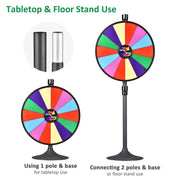 TheLAShop 24" Trade Show Prize Wheel with 8x9.5 Acrylic Tray Image