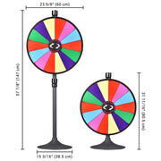 TheLAShop 24" Spin Wheel with Stand & Custom Slots for Events Image