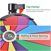 TheLAShop 24" Spin Wheel with Stand & Custom Slots for Events Image