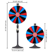 TheLAShop 24" Spinning Prize Wheel with Stand Custom Slots Image